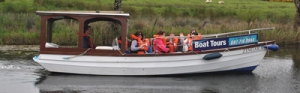 touring down Lecarrow Canal to Lough Ree